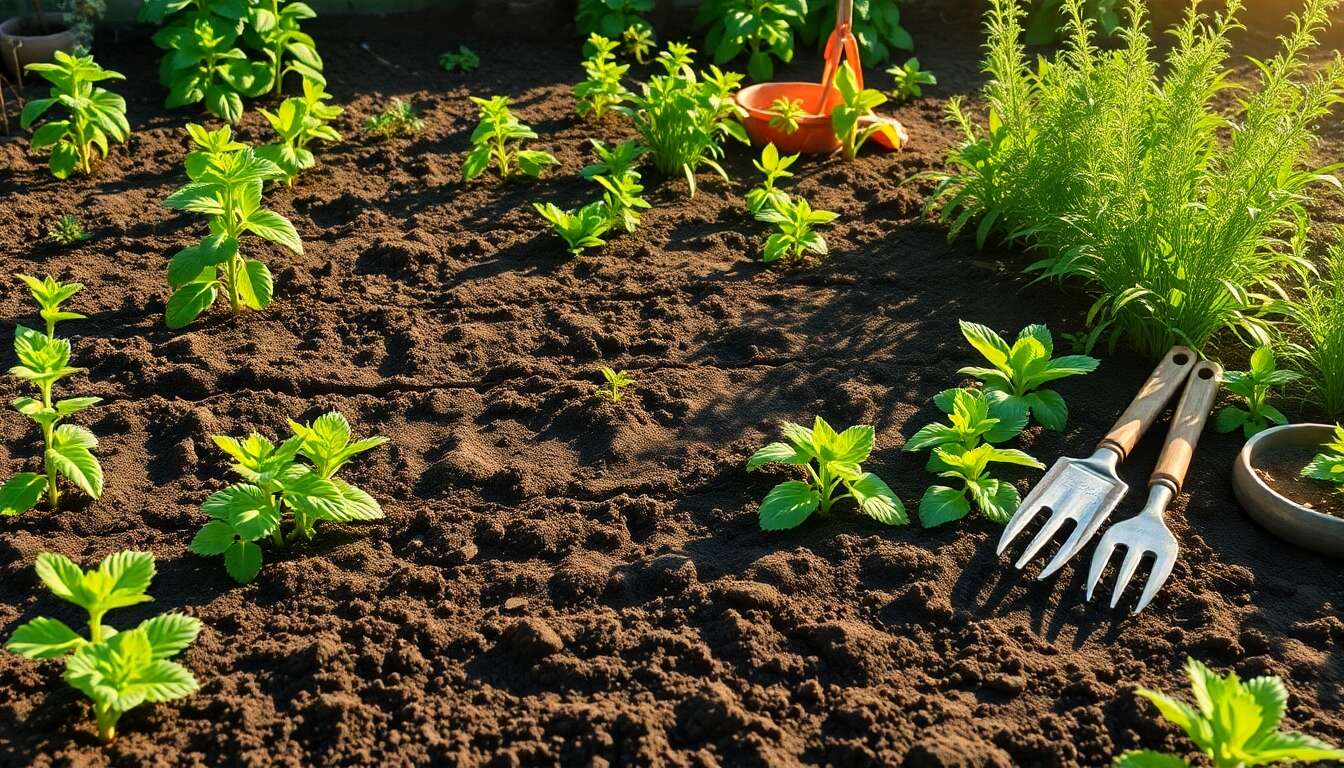 Préparation du sol et entretien général en juin Préparation du sol et entretien général en juin