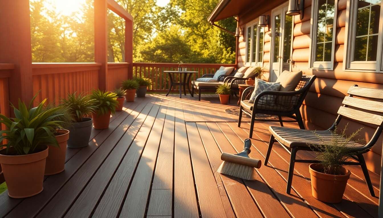 Guide d'entretien pour une terrasse en bois