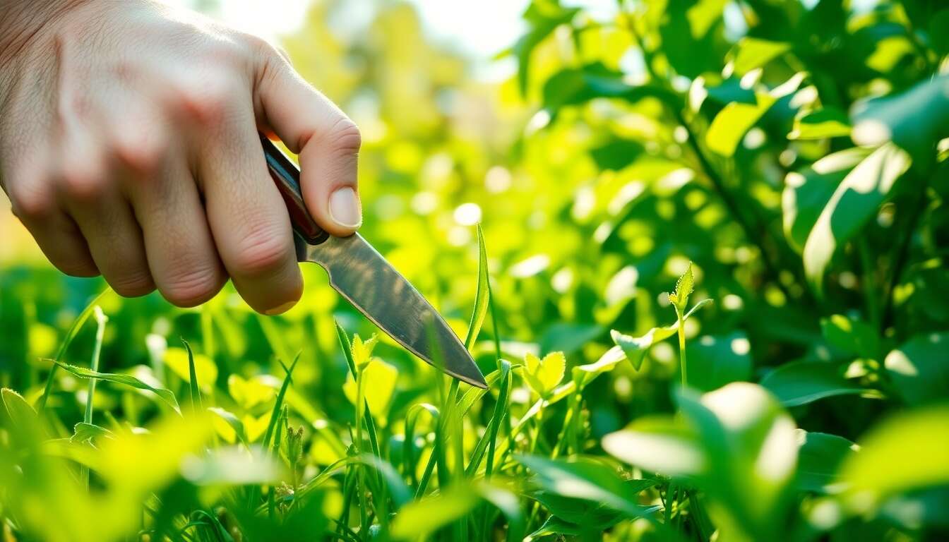 Le couteau à désherber : précision et finesse Le couteau à désherber : précision et finesse