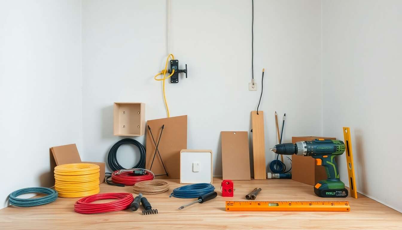 Comment faire passer l'électricité dans un mur ?