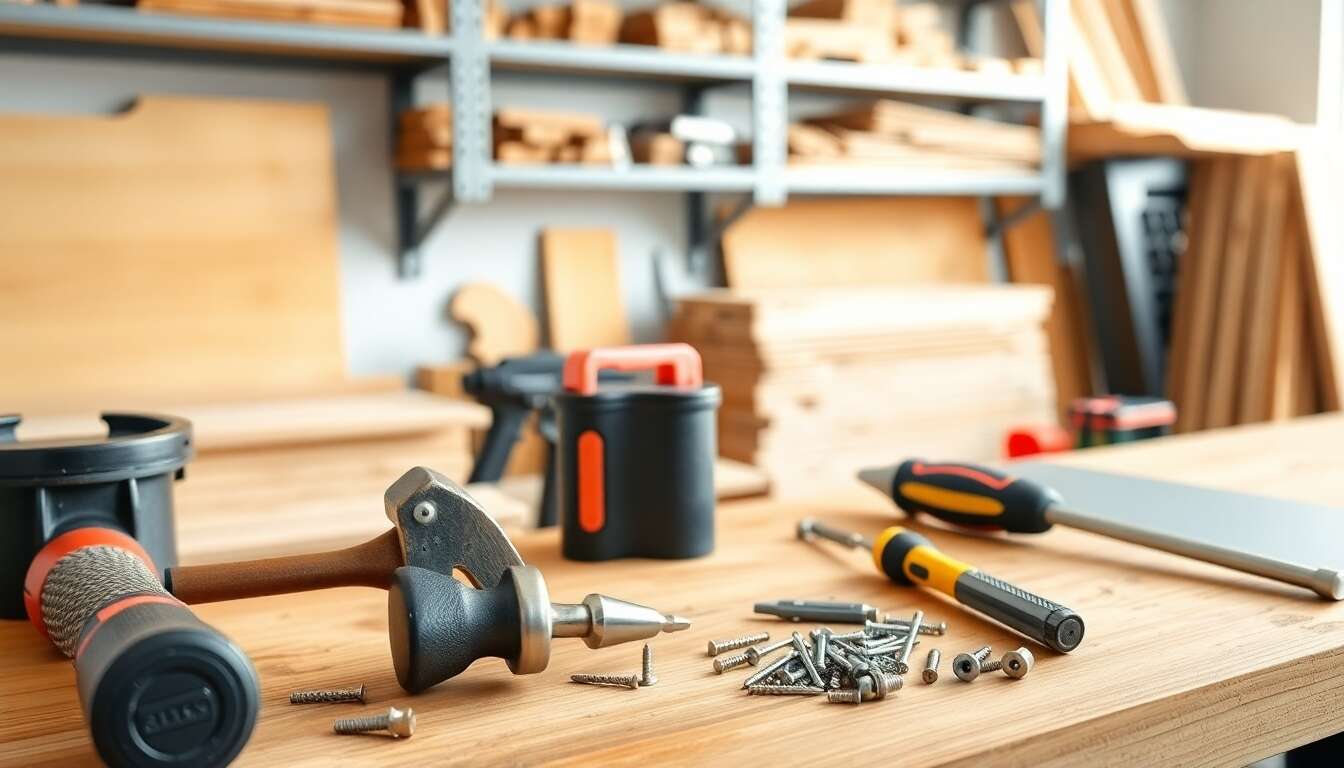 Les outils pour clouer, visser et assembler facilement Les outils pour clouer, visser et assembler facilement