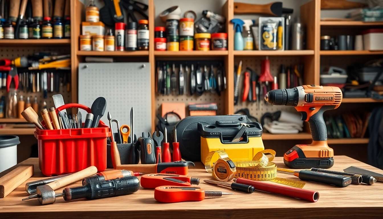 Outils indispensables pour le bricoleur : sélection essentielle