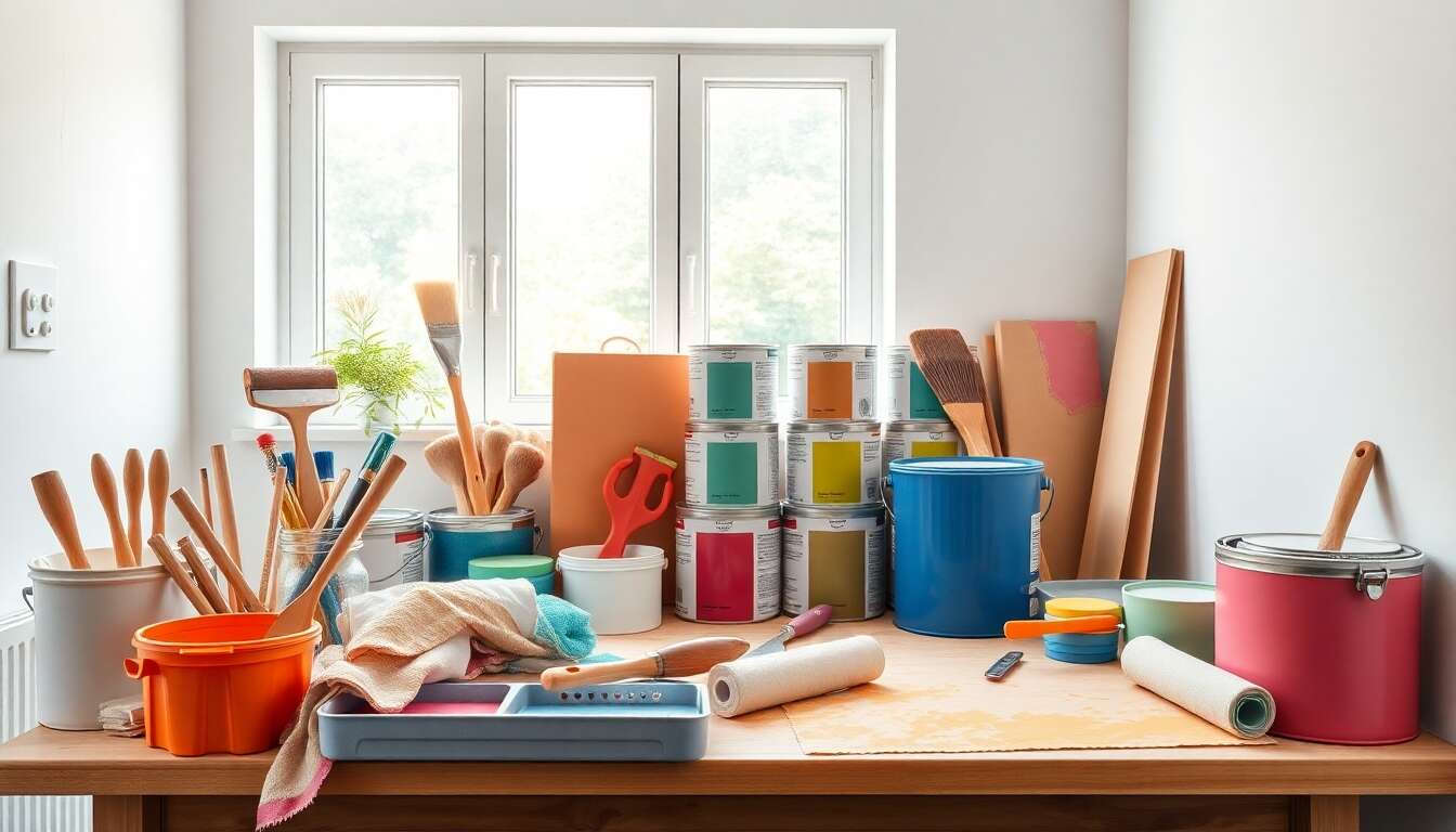 Outils indispensables pour réussir vos travaux de peinture