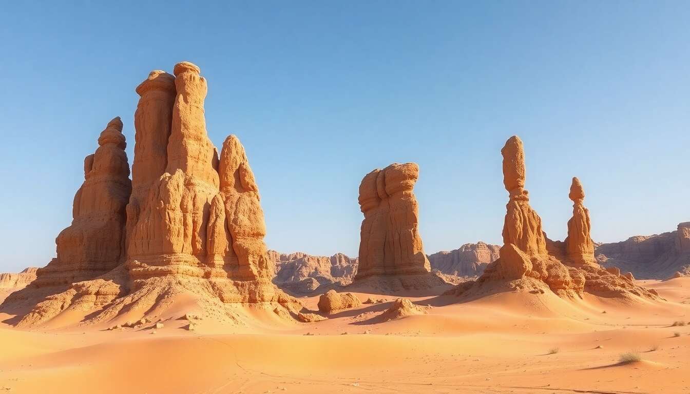 Les formations rocheuses insolites du désert Les formations rocheuses insolites du désert